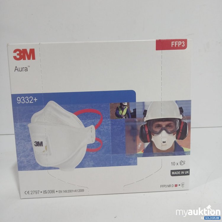 Artikel Nr. 955895: 3M Aura FFP3 Masken 10er Pack 9332+ 
