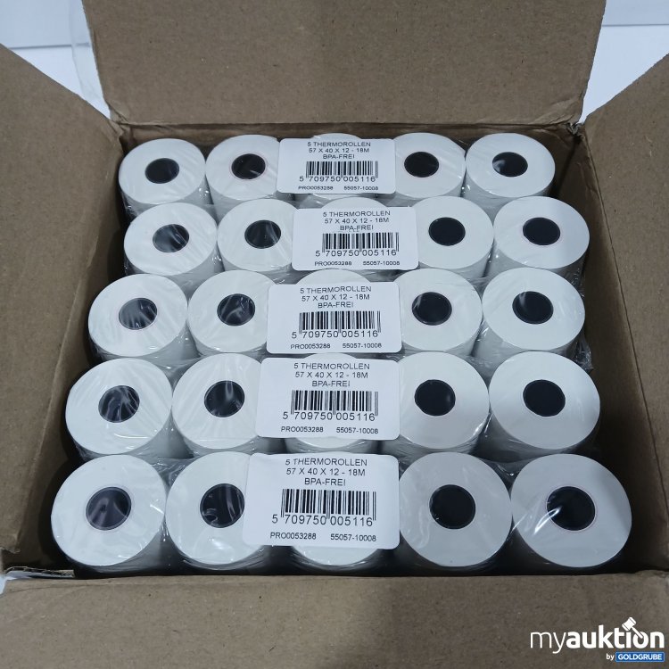 Artikel Nr. 961895: Thermorollen 10x5 Stück 57x40x12mm