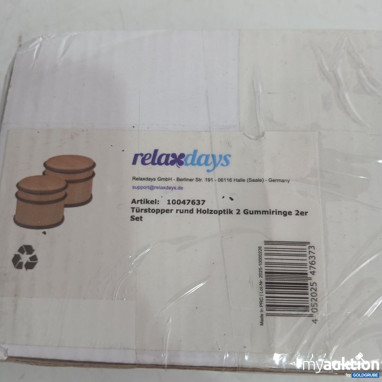 Artikel Nr. 992895 Artikel Nr. 992895: Relaxdays Türstopper rund Holzoptik 2er Set