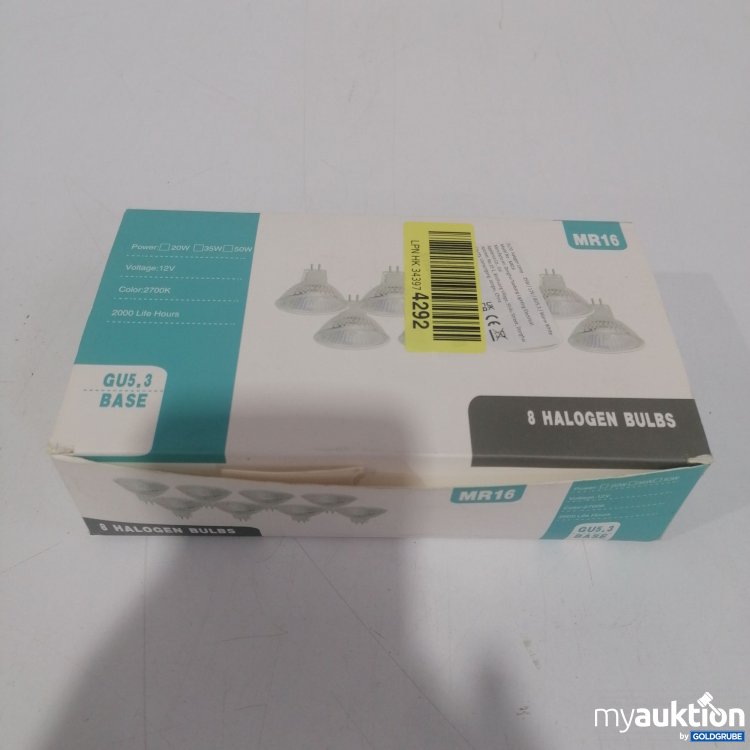 Artikel Nr. 832896 Artikel Nr. 832896: 8 Halogen Bulbs MR16, 12V