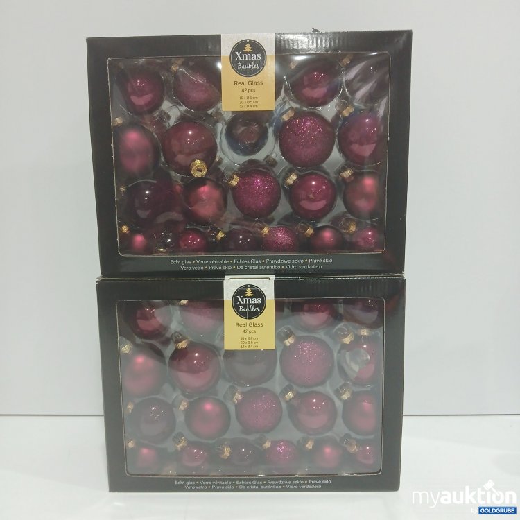Artikel Nr. 916896: Echt Glas Weihnachtskugeln 2Packungen