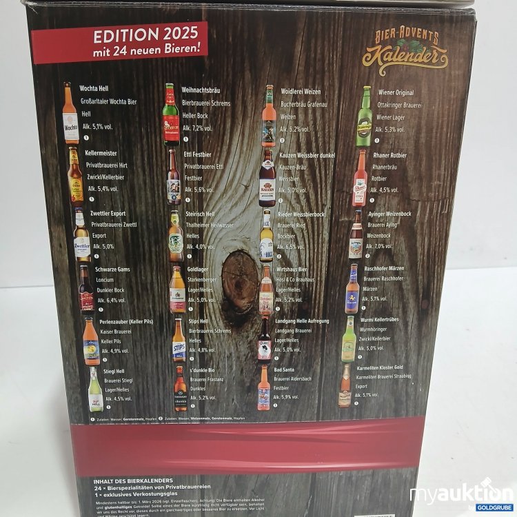 Artikel Nr. 920896: Original Kalea Bier Adventskalender 24x0,33L 