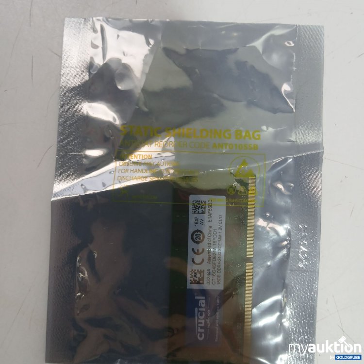 Artikel Nr. 929896: Crucial by Micron static Shielding back 