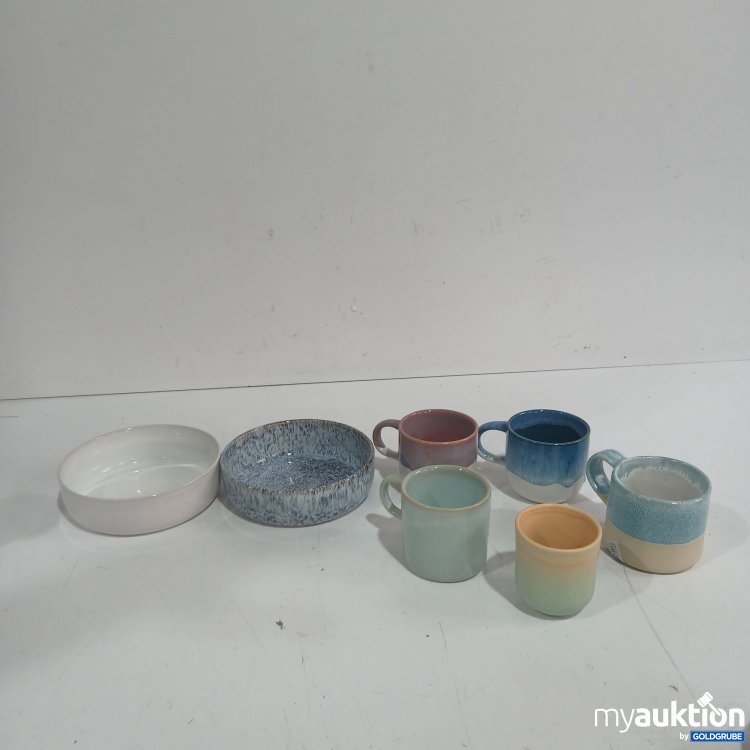Artikel Nr. 956896: Mino Keramik Geschirr 2x Müslischale 4xTassen 1xBecher 