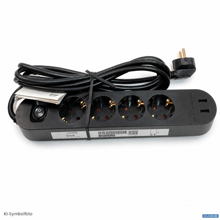 Artikel Nr. 465897 Artikel Nr. 465897: KOPPLA Steckdosenleiste mit 4 Schutzkontakt-Steckdosen und 2 USB-Anschlüssen