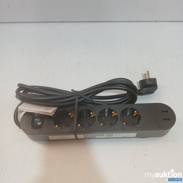 Artikel Nr. 465897 Artikel Nr. 465897: KOPPLA Steckdosenleiste mit 4 Schutzkontakt-Steckdosen und 2 USB-Anschlüssen