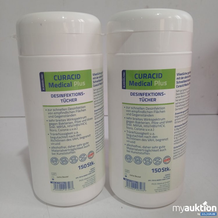 Artikel Nr. 969897 Artikel Nr. 969897: Curacid Medical Plus Desinfektionstücher je 150Stk