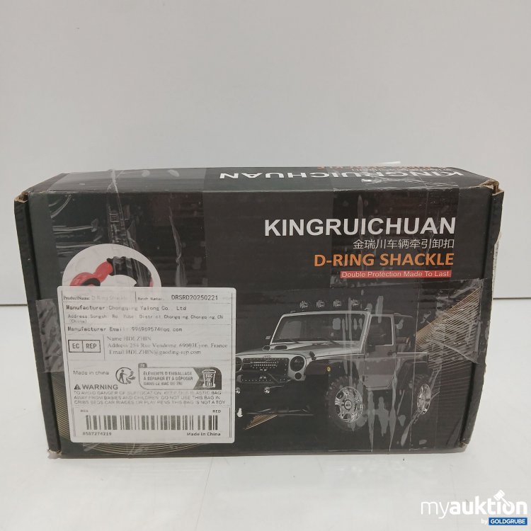 Artikel Nr. 971897: Kingruichuan D-Ring Shackle 3/4" D-R NG Shackle*2 + Insolator 2+Washers*4 