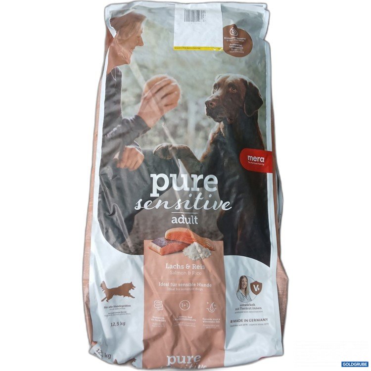 Artikel Nr. 990897 Artikel Nr. 990897: Mera pure sensitive adult Hundefutter Lachs & Reis 12,5kg
