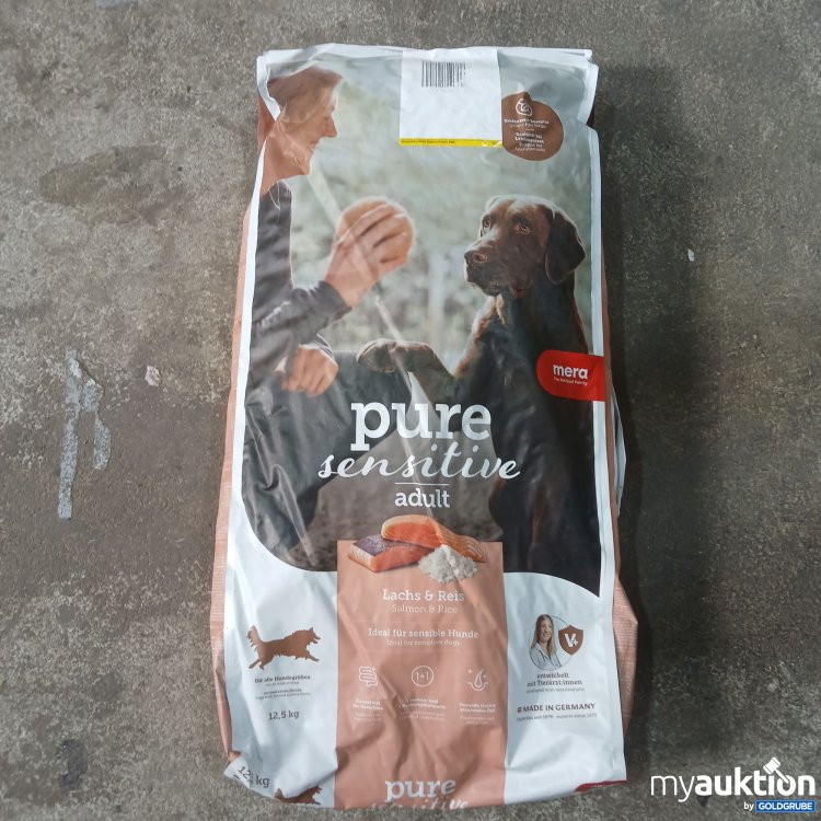 Artikel Nr. 990897 Artikel Nr. 990897: Mera pure sensitive adult Hundefutter Lachs & Reis 12,5kg