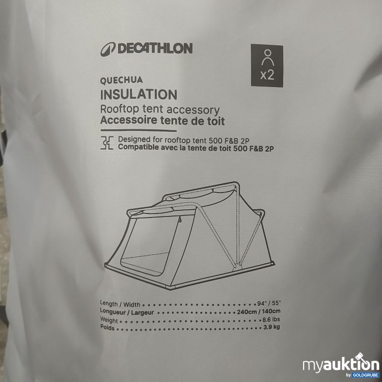 Artikel Nr. 460898 Artikel Nr. 460898: Decathlon Quechua Insulation Rooftop Zelt