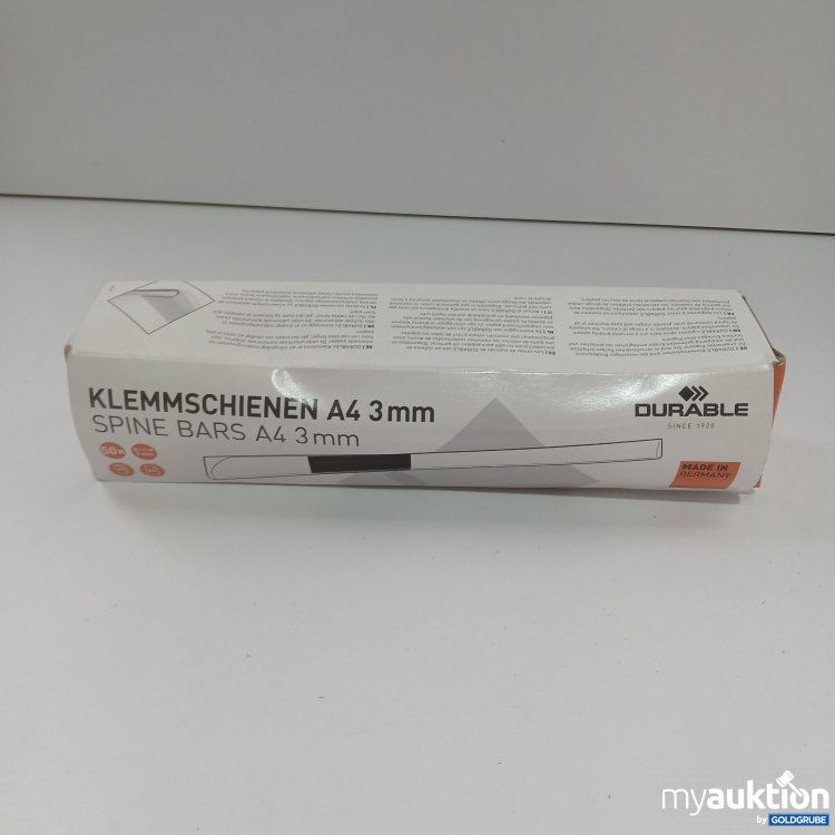 Artikel Nr. 839898: Durable Klemmschienen A4 3mm 