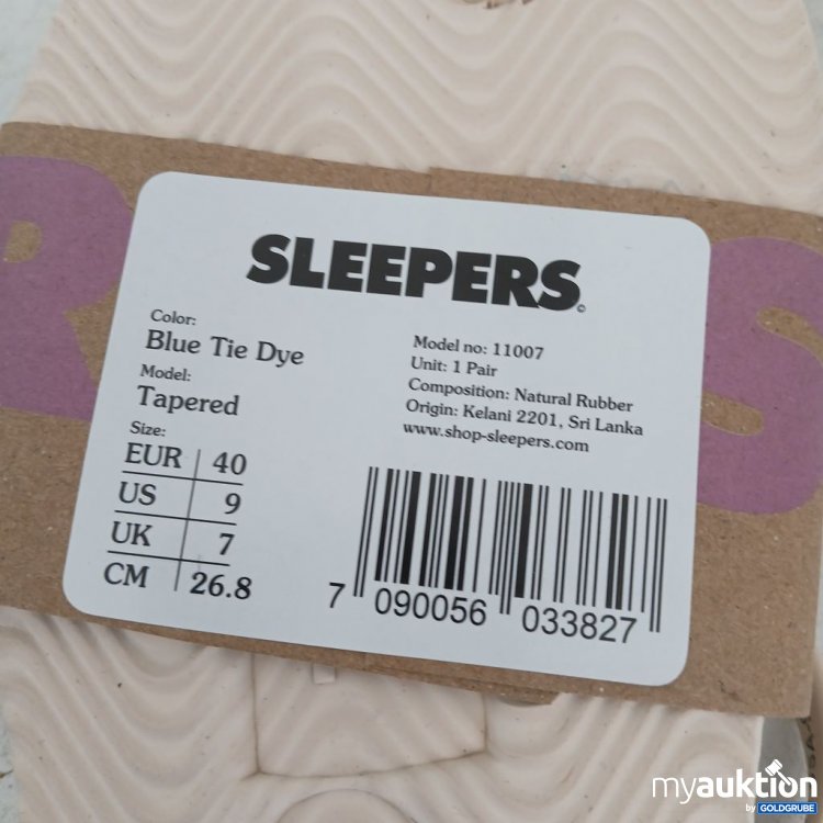 Artikel Nr. 954898: Sleepers Flip-Flops Blue Tie Dye Tapered