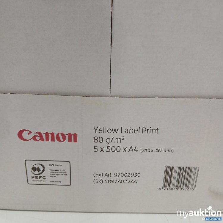 Artikel Nr. 971898: Canon Yellow Label Print A4 80g 5x500xA4