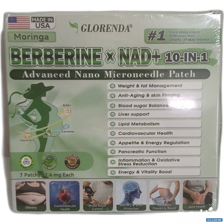 Artikel Nr. 994898 Artikel Nr. 994898: Moringa Berberine x Nad 10 in 1 Nano Microneedle Patch
