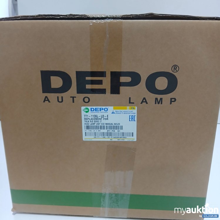 Artikel Nr. 437899 Artikel Nr. 437899: Depo Replacement for Truk R/S Sers 17 Head Lamp unit ece manual W/LED 771-1106L-LD-E