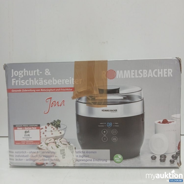 Artikel Nr. 443899: Rommelsbacher Joghurt- & Frischkäsebereiter Jona schwarz/Edelstahl 40V~50-60Hz 20W