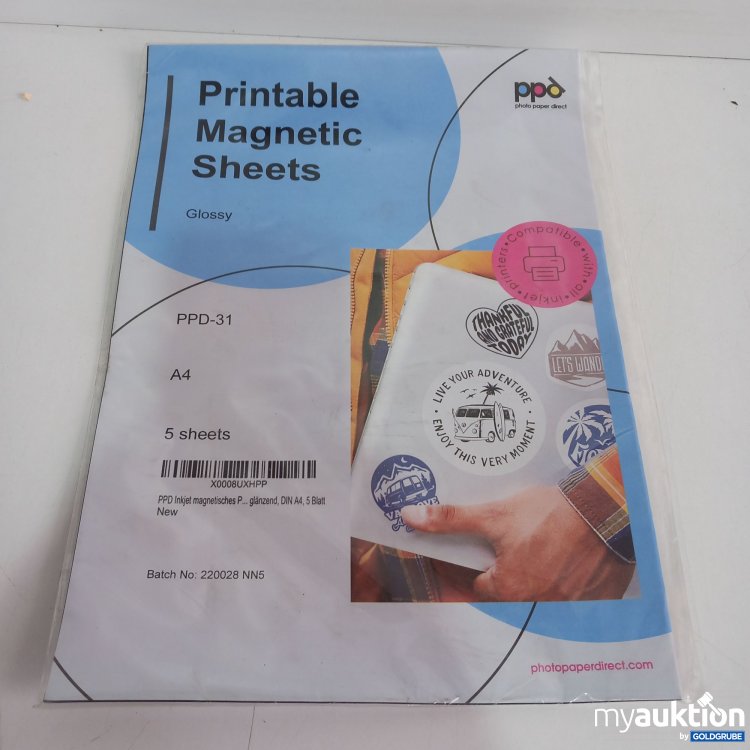 Artikel Nr. 821899 Artikel Nr. 821899: PPD Printable Magnetic Sheets Glossy A4, PPD31
