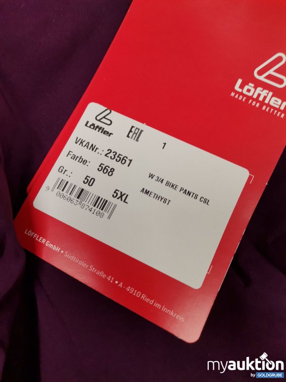 Artikel Nr. 863899 Artikel Nr. 863899: Löffler 3/4 bike pants