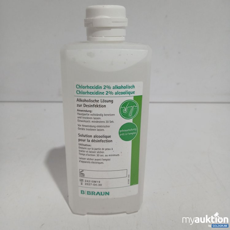 Artikel Nr. 893899 Artikel Nr. 893899: Bruan Chlorhexidin 2% alkoholisch 500ml