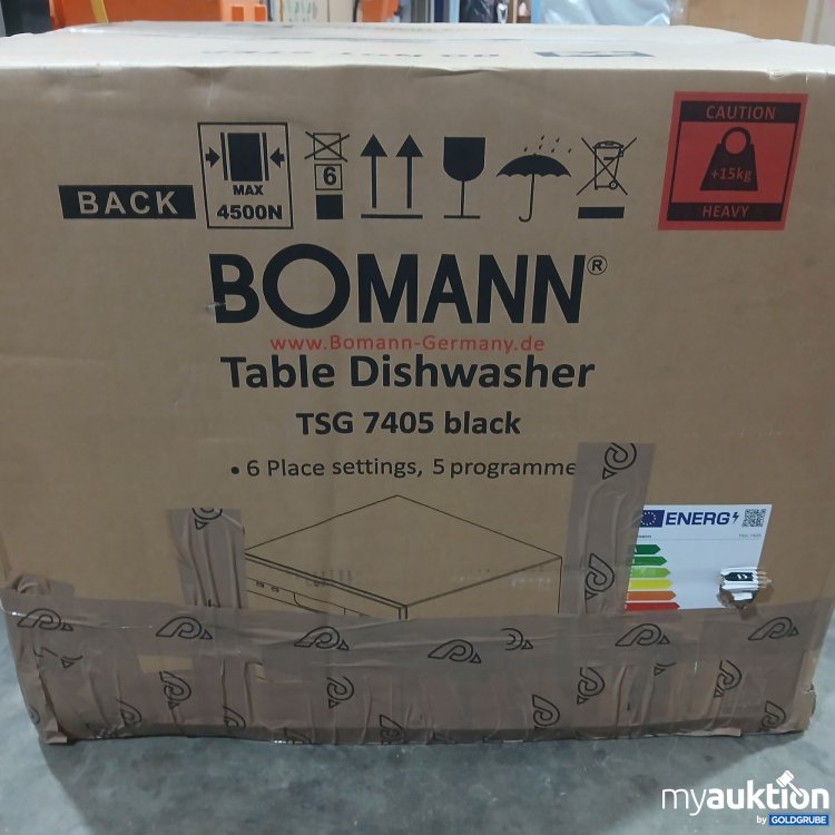 Artikel Nr. 970899 Artikel Nr. 970899: Bomann Tisch-Geschirrspüler TSG 7405 Schwarz