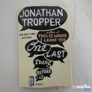 Auktion Jonathan Tropper "One Last Thing Before I Go"