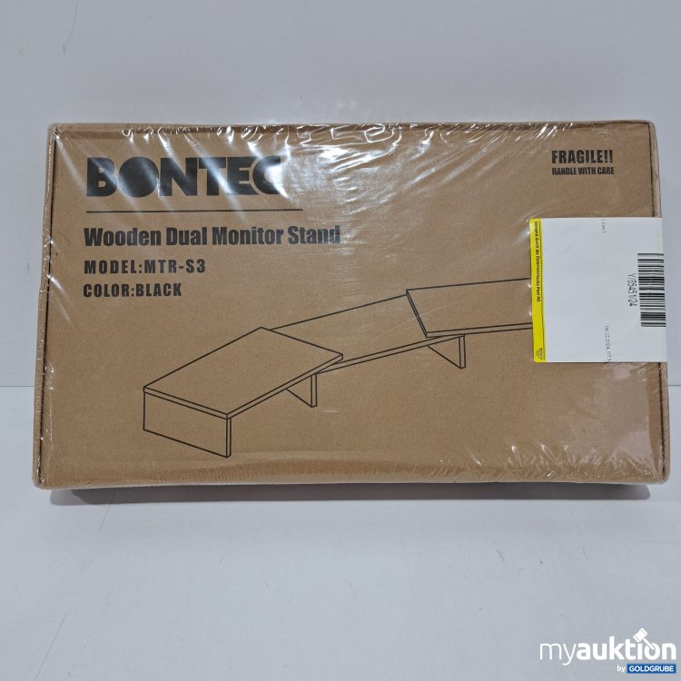 Artikel Nr. 815900: Bontec Wooden Dual Monitor Stand black, Model:MTR-S3