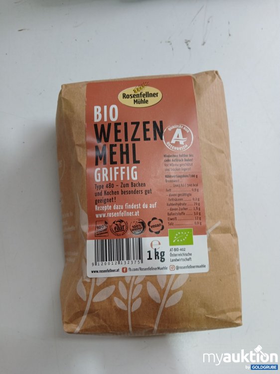 Artikel Nr. 843900 Artikel Nr. 843900: Bio Weizen Mehl Griffig 1Kg type 480