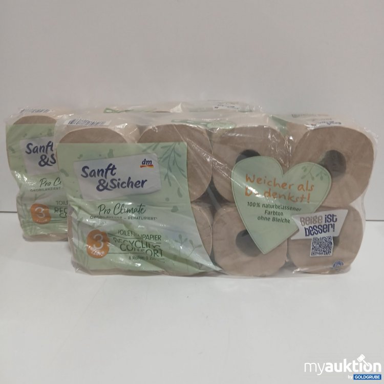 Artikel Nr. 878900: Sanft & Sicher Toilettenpapier 8 Rollen 
