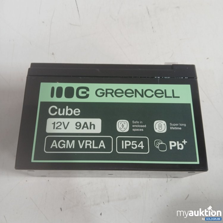 Artikel Nr. 992900 Artikel Nr. 992900: Greencell Cube 12V 9Ah AGM VRLA IP54 sealed Lead Acid Battery