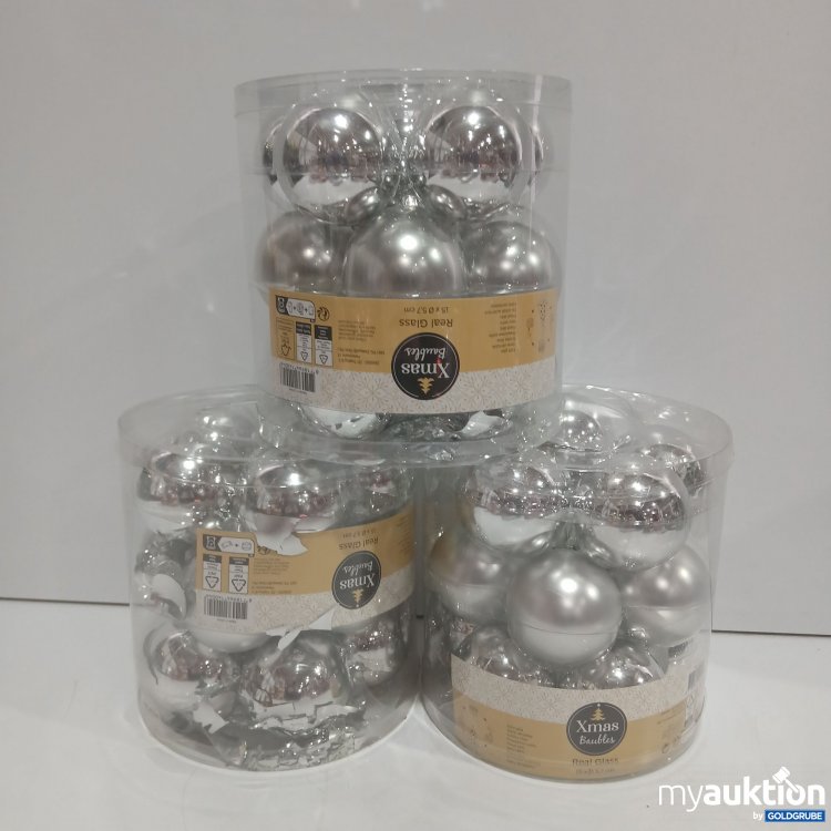 Artikel Nr. 916901: Weihnachtskugeln silber