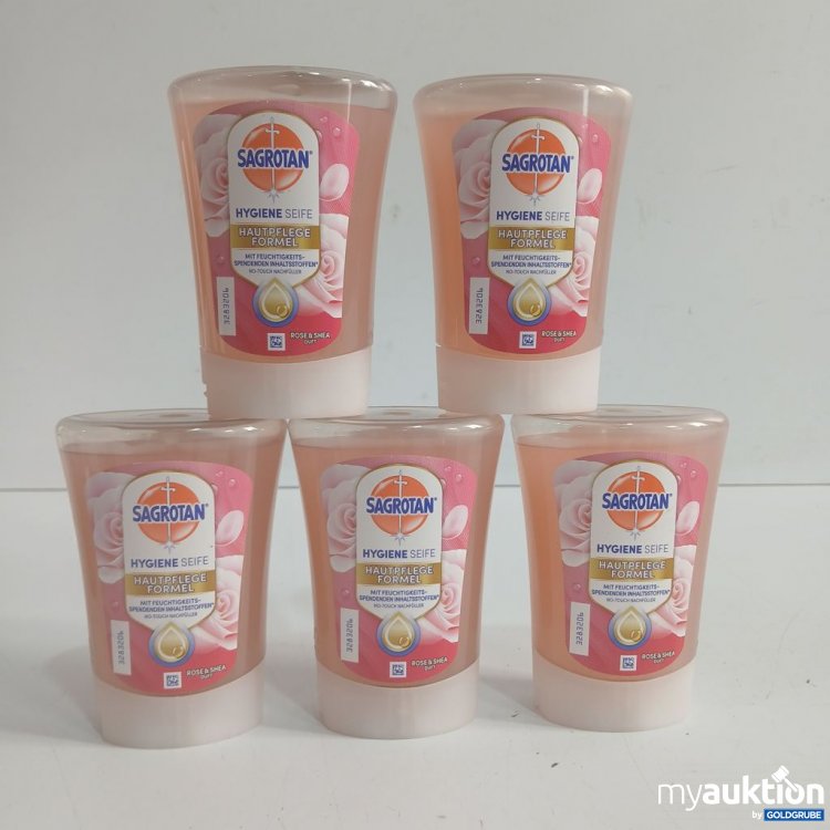 Artikel Nr. 919901: Sagrotan Hygiene Seife Hautpflege Rosenblüte 5x250 ml