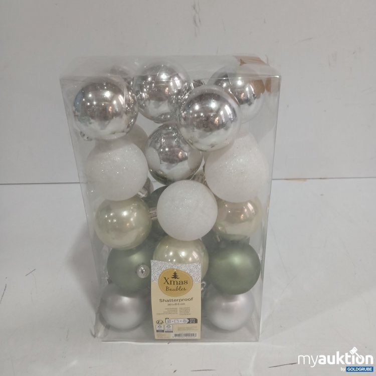 Artikel Nr. 939901: Xmas Baubles Shatterproof 30x ø6cm 