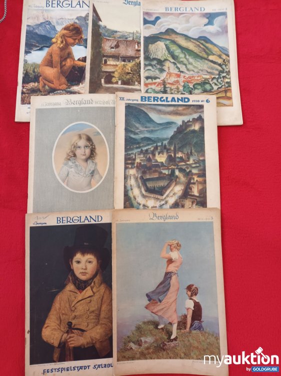 Artikel Nr. 940901: Bergland, 6 Antike Zeitschriften zwischen 1930-1934