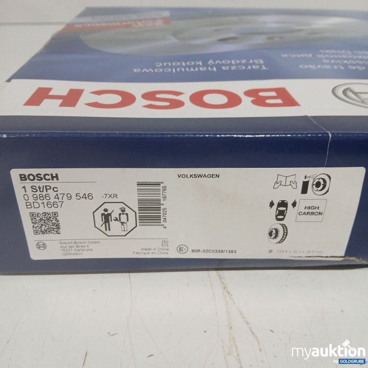 Artikel Nr. 978901 Artikel Nr. 978901: Bosch Bremsscheibe VW BD1667 0986479546