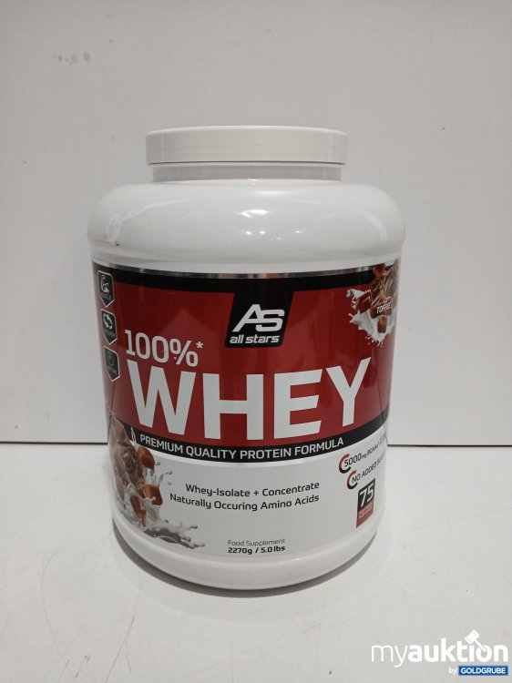 Artikel Nr. 997901 Artikel Nr. 997901: AS All Stars Whey-Isolate + Concentrate Toffee 2270g