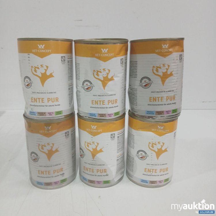 Artikel Nr. 984902: Vet-Concept Hundefutter Ente Pur 400g 6Stk
