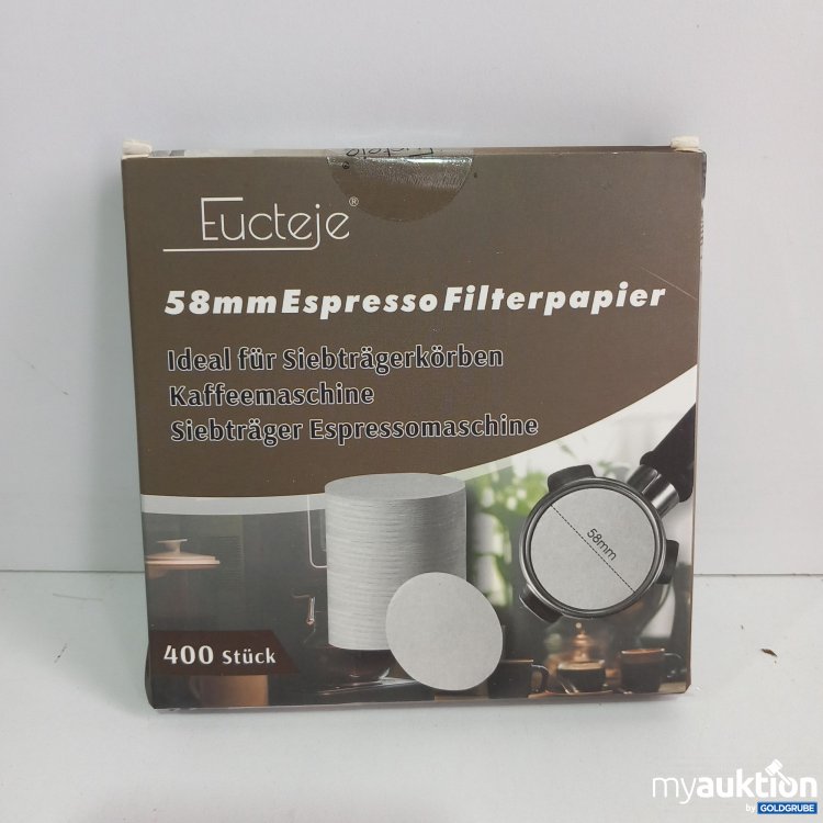 Artikel Nr. 821903 Artikel Nr. 821903: Eucteje 58mm Espresso Filterpapier 400 Stk.