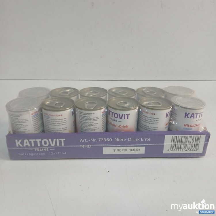 Artikel Nr. 952903 Artikel Nr. 952903: Kattovit Feline Niere-Drink Ente 12x135 ml