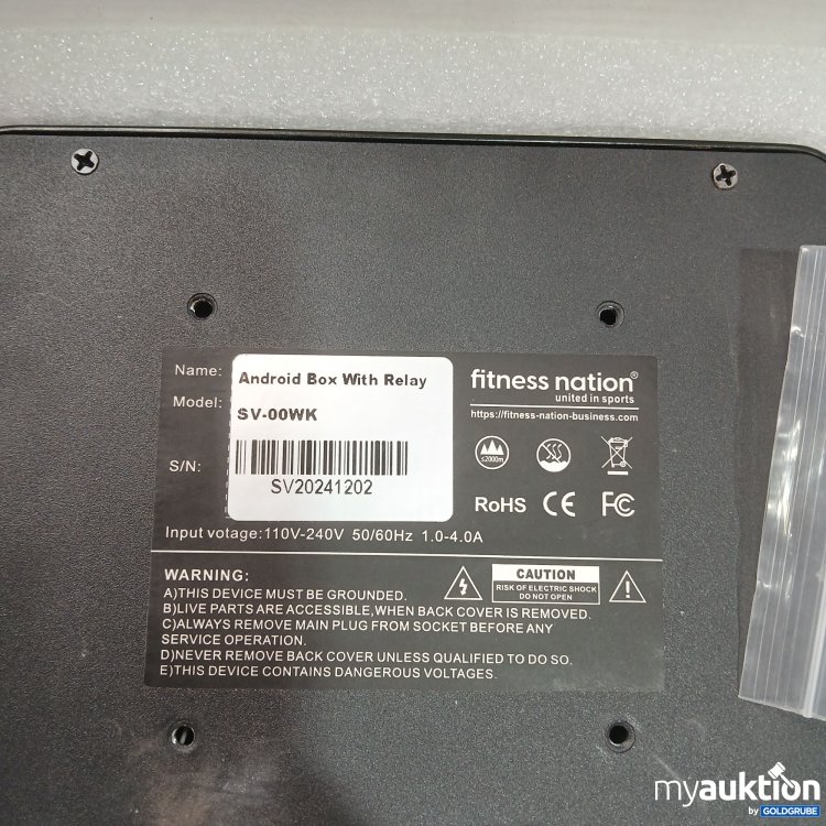 Artikel Nr. 957903: Fitness nation connector Box Name: Android  Box with Relay Model: SV-00WK 