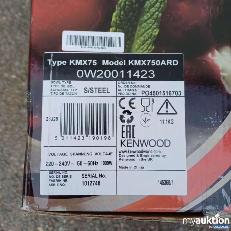Artikel Nr. 960903: Kenwood Küchenmaschine kMix KMX75 