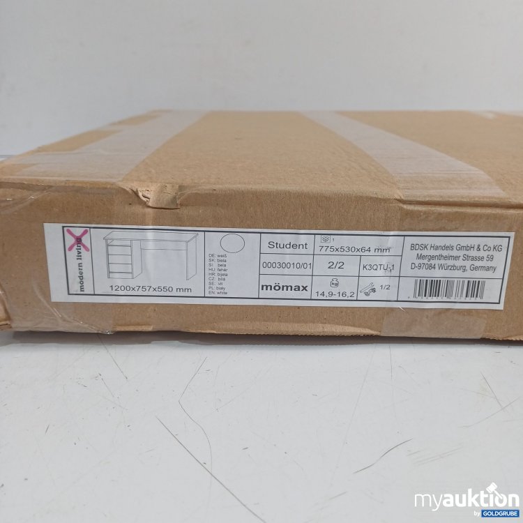 Artikel Nr. 981903: Mömax "Student" Schreibtisch, 1200x757x550mm, Weiß, 00030010/1