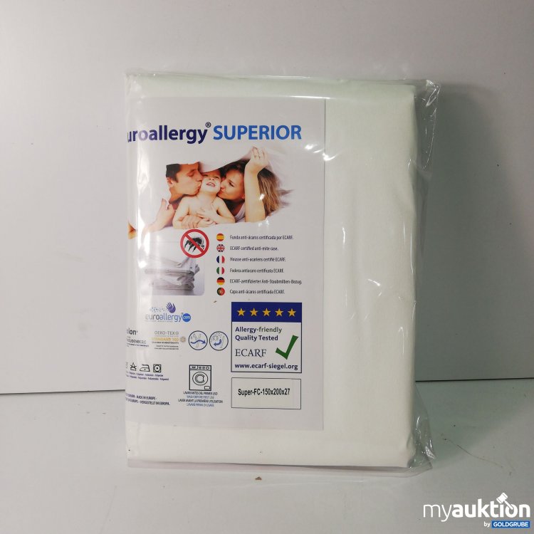Artikel Nr. 432904 Artikel Nr. 432904: EuroallergySuperior Anti-Staubmilben Bezug 150x200x27cm
