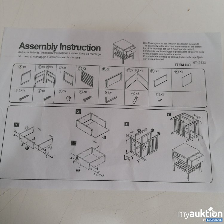 Artikel Nr. 834904: Bambus Nachttisch 6745733, 40x40x61cm