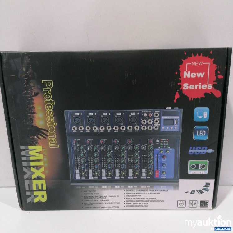 Artikel Nr. 898904: Professional Mixer 7 Channel Live Mixer