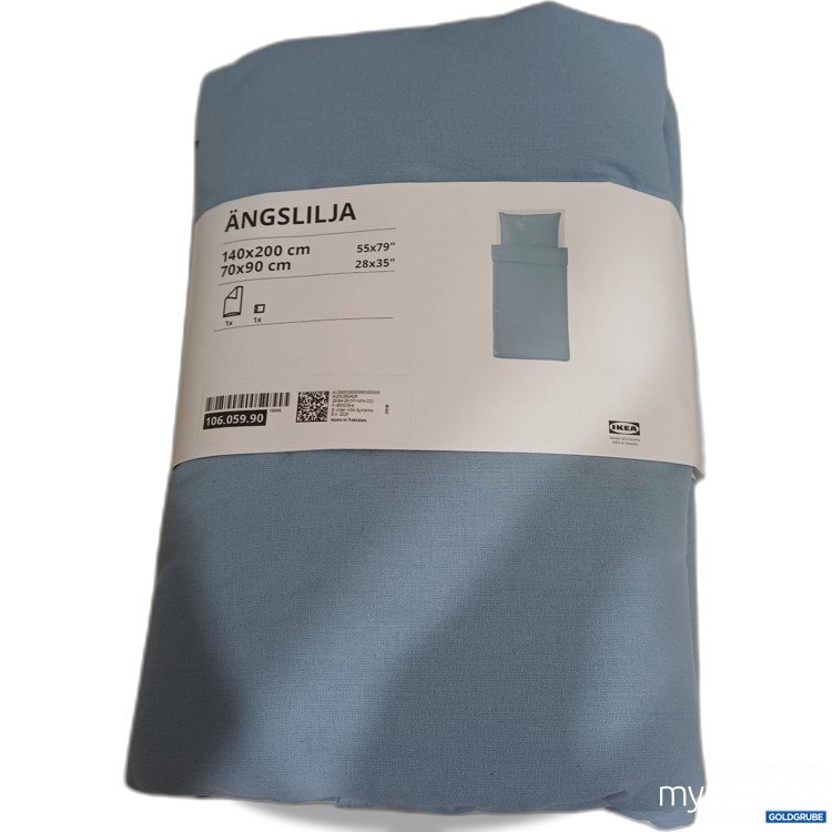 Artikel Nr. 931904 Artikel Nr. 931904: IKEA ÄNGSLILJA Bettwäsche-Set, Blaugrau