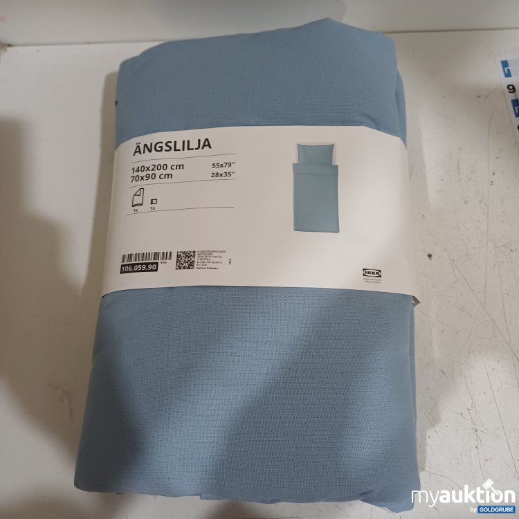 Artikel Nr. 931904 Artikel Nr. 931904: IKEA ÄNGSLILJA Bettwäsche-Set, Blaugrau