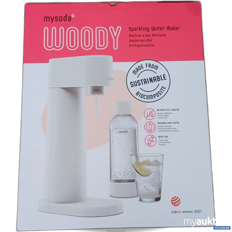 Artikel Nr. 960904: Mysoda Woody Sparkling Water Maker white 