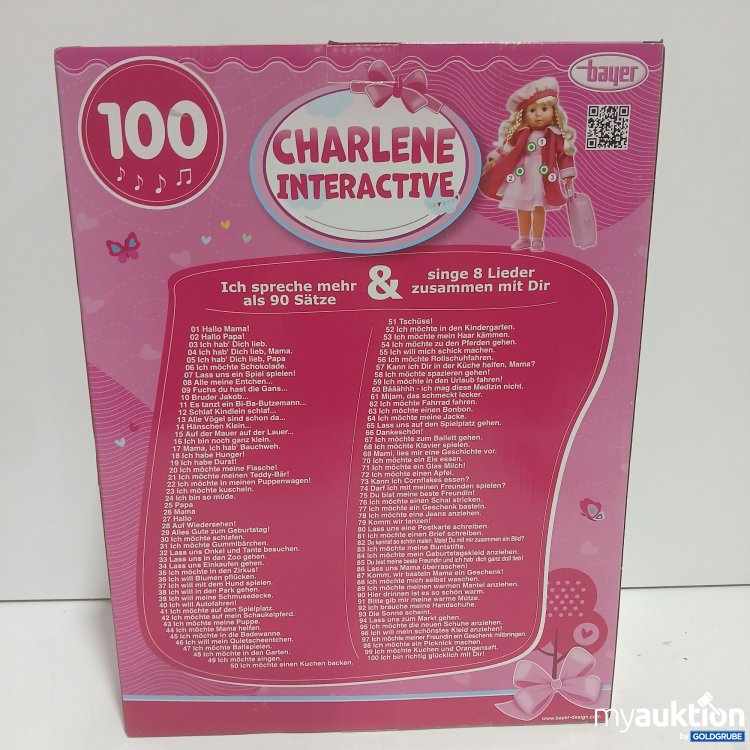 Artikel Nr. 980904 Artikel Nr. 980904: Bayer Charlene Interactive puppe