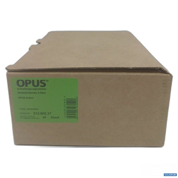 Artikel Nr. 443905: 20 Stk OPUS Schalterprogramme Abdeckrahmen 2-fach polarweiss
Art.Nr 51260237